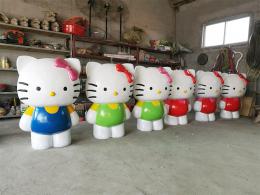 hj3202 hello kitty卡通雕塑_玻璃鋼雕塑_濱州宏景雕塑有限公司